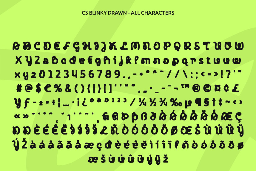 CS Blinky Drawn Font preview image 5