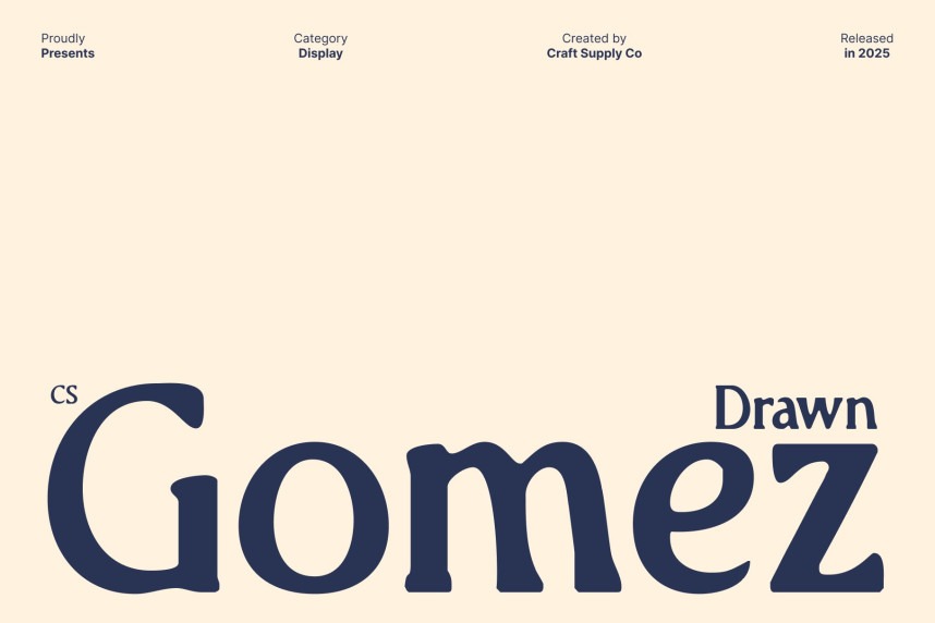 CS Gomez Drawn Font - Befonts