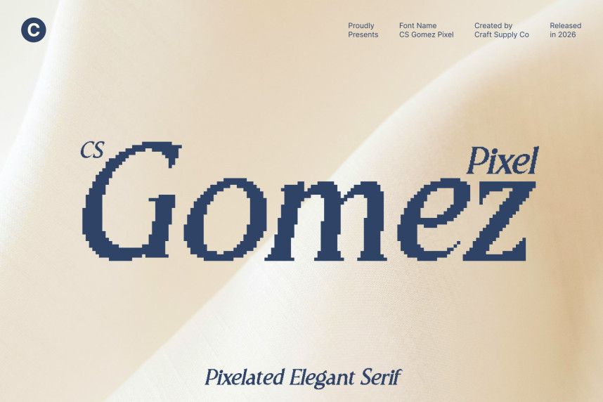 CS Gomez Pixel Font - Befonts