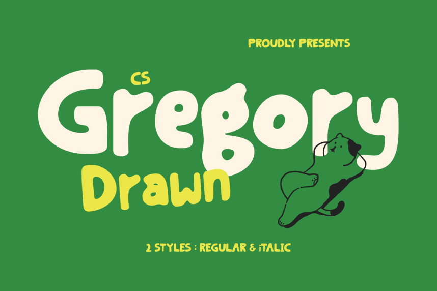 CS Gregory Drawn Font - Befonts