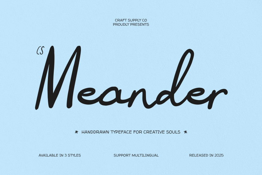 CS Meander Font - Befonts