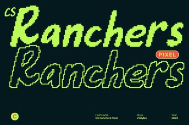CS Ranchers Pixel Font