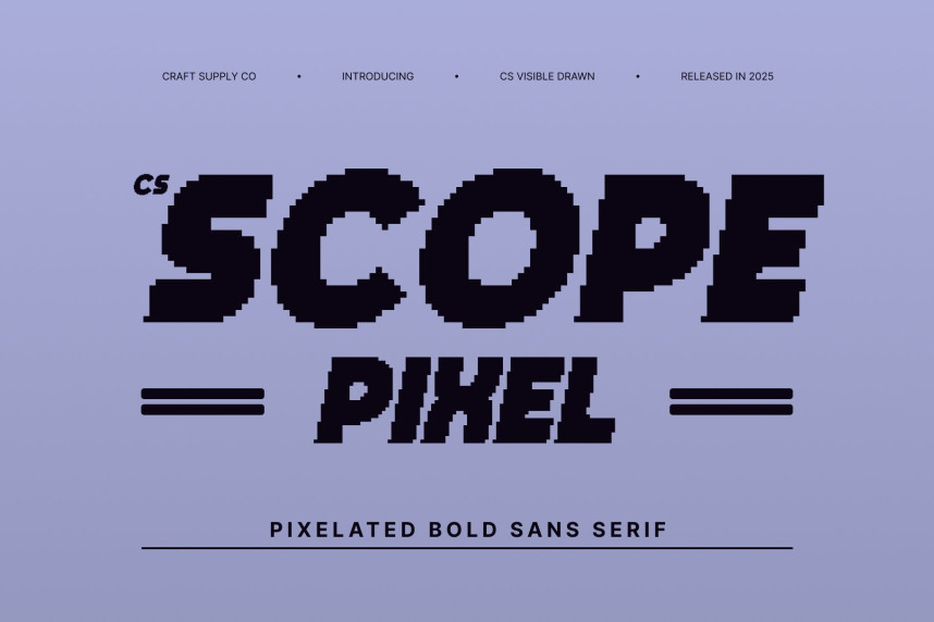 CS Scope Pixel Font - Befonts