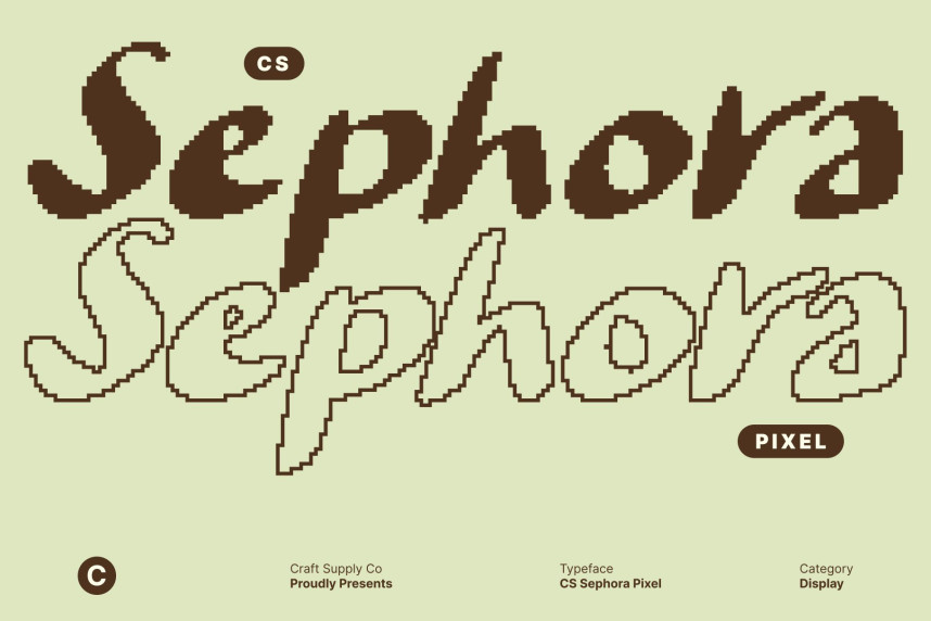 CS Sephora Pixel Font - Befonts