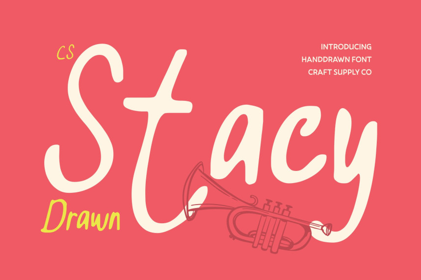 Stacy Letters CS Stacy Drawn Font - Befonts