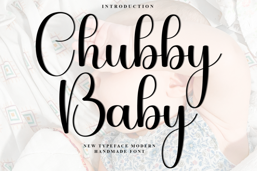 Chubby Baby – Modern Handwritten Script Font - Befonts