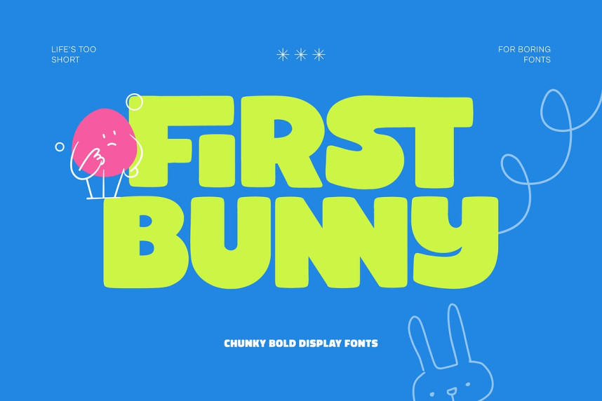 First Bunny Font - Befonts