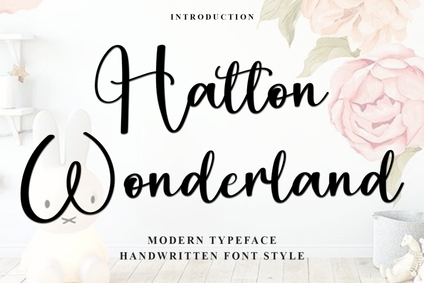 Hatton Wonderland – Creative Handwritten Font - Befonts