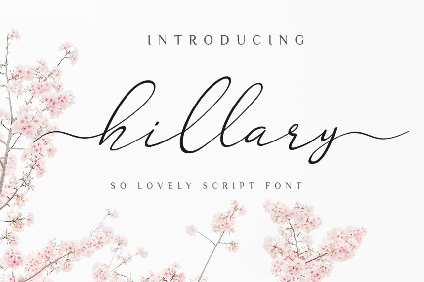 Hillary Lettering Hillary Font - Befonts