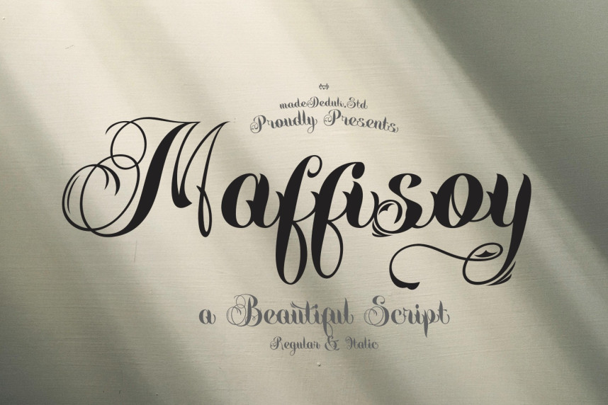 Ma Script Font Maffisoy Script Font - Befonts