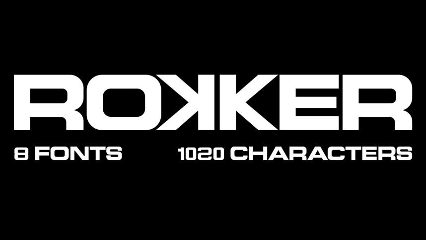 Typographic Roker Rokker Font - Befonts