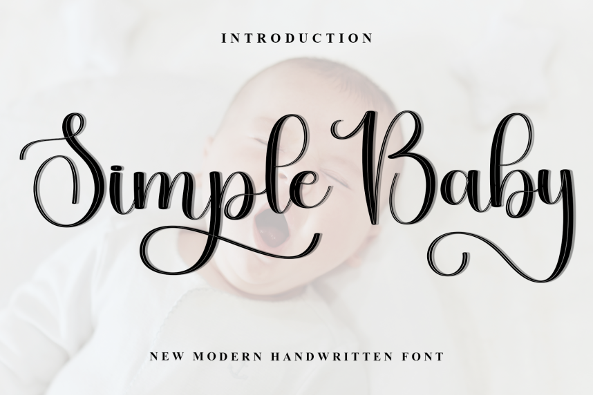 Simple Baby – Natural Script Handwritten Font - Befonts