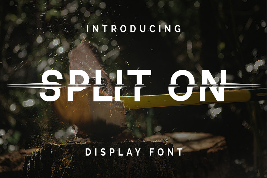 Split On Font - Befonts