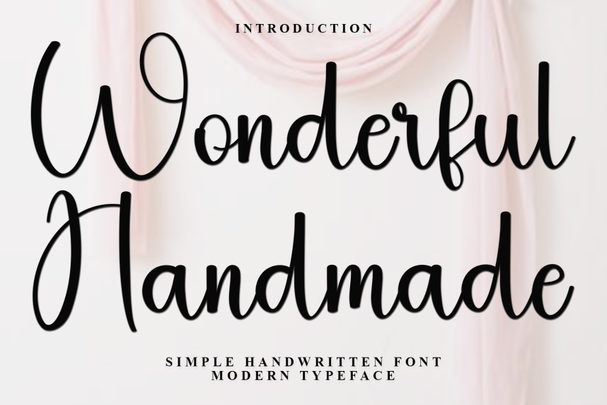 Wonderful Handmade – Casual Handwritten Script Font - Befonts