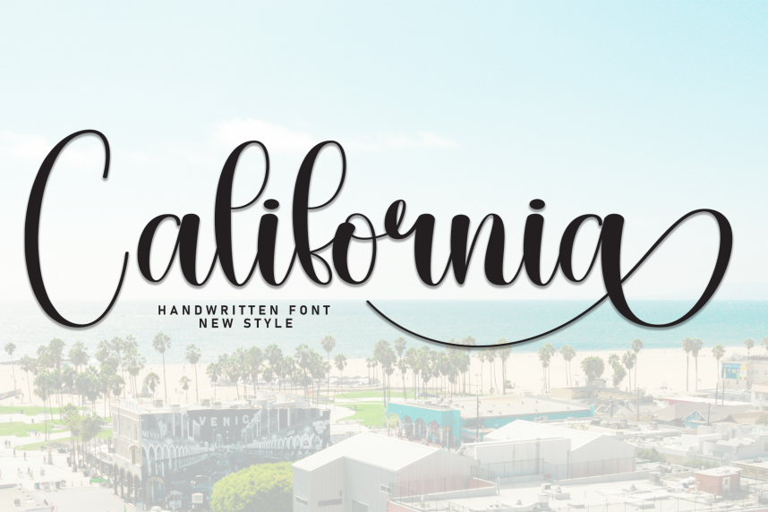 California – Modern Handwritten Script Font - Befonts