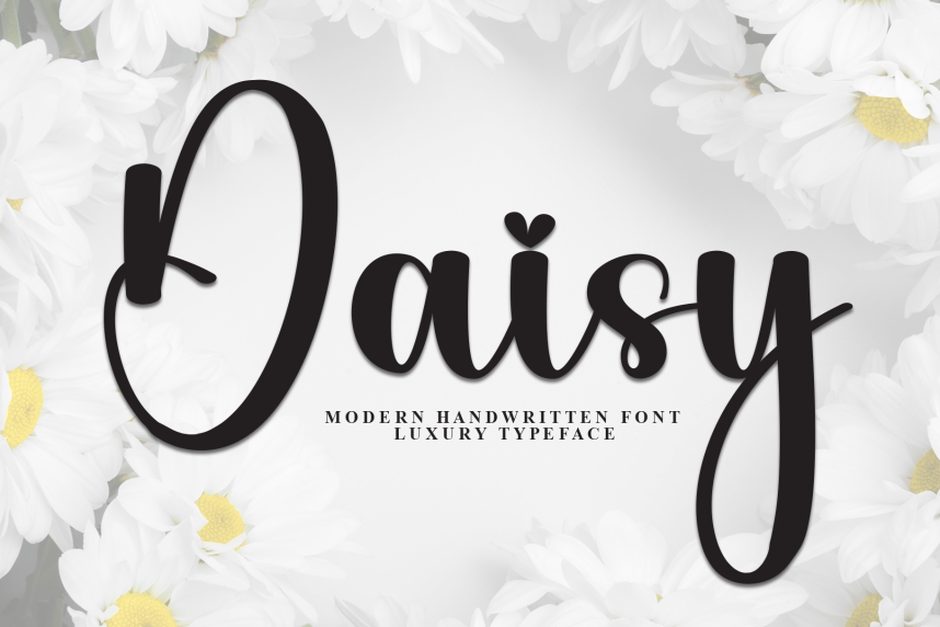 Daisy – Modern Handwritten Script Font - Befonts