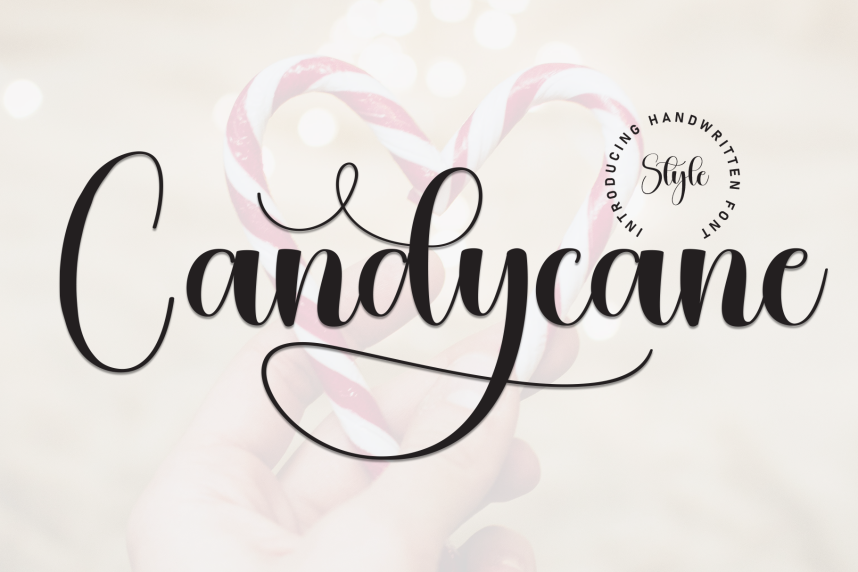 Candycane – Casual Handwritten Script Font - Befonts