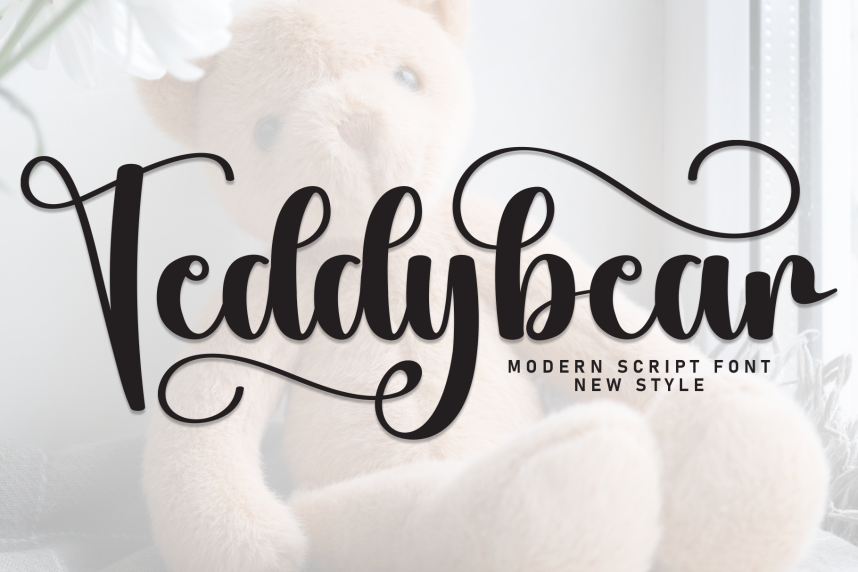 Cursive Bears Script Teddybear – Stylish Handwritten Script Font - Befonts