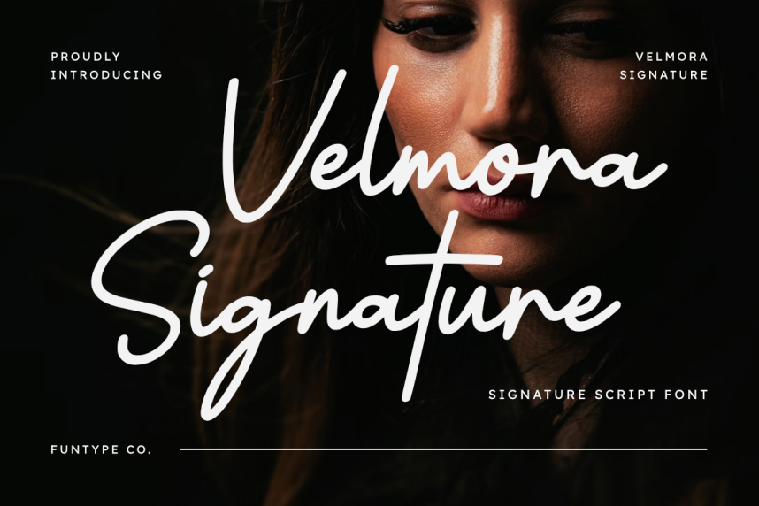 Velmora SIgnature Script Font - Befonts