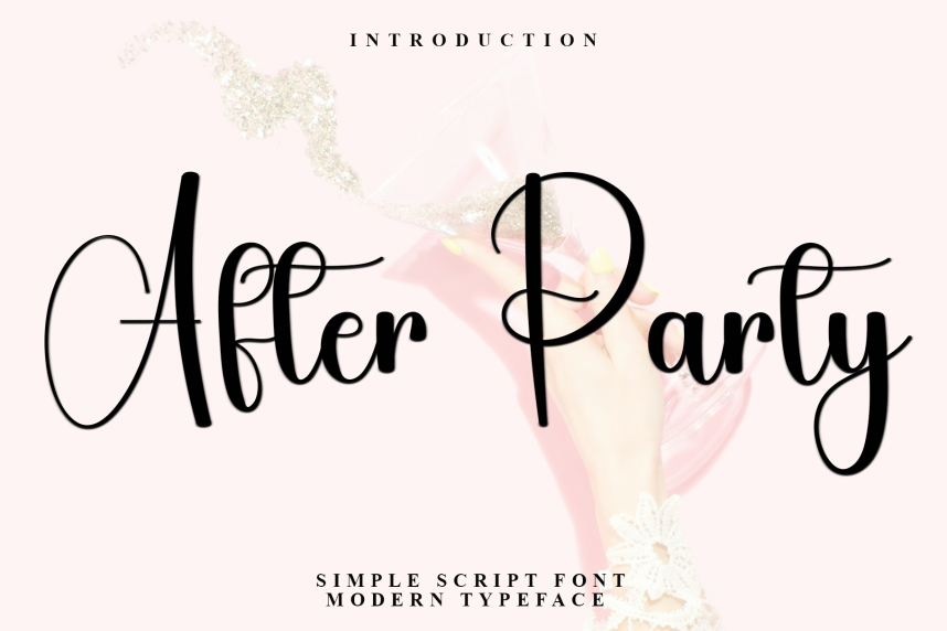 After Party – Handwritten Script Font - Befonts