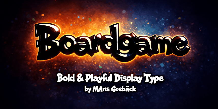 Board Script Font Boardgame Display Font - Befonts