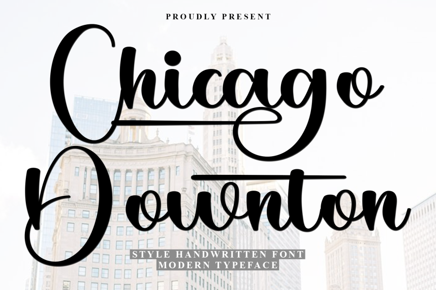 Chicago Downton – Luxury Handwritten Script Font - Befonts