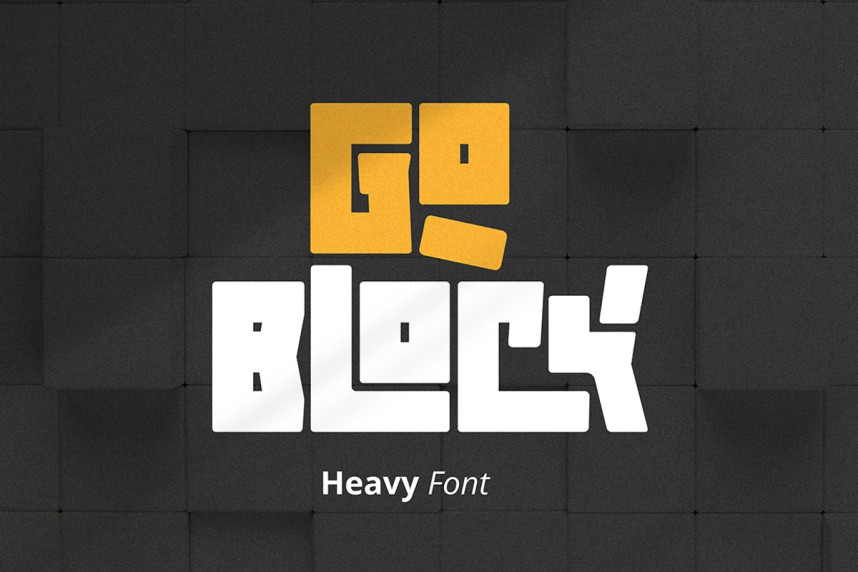 GoBLock Display Font - Befonts
