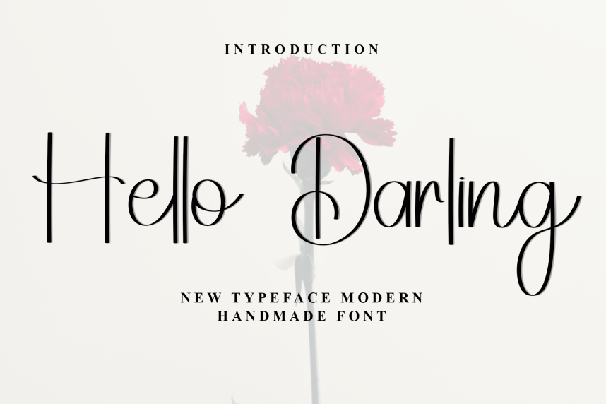 Hello Darling – Casual Handwritten Script Font - Befonts