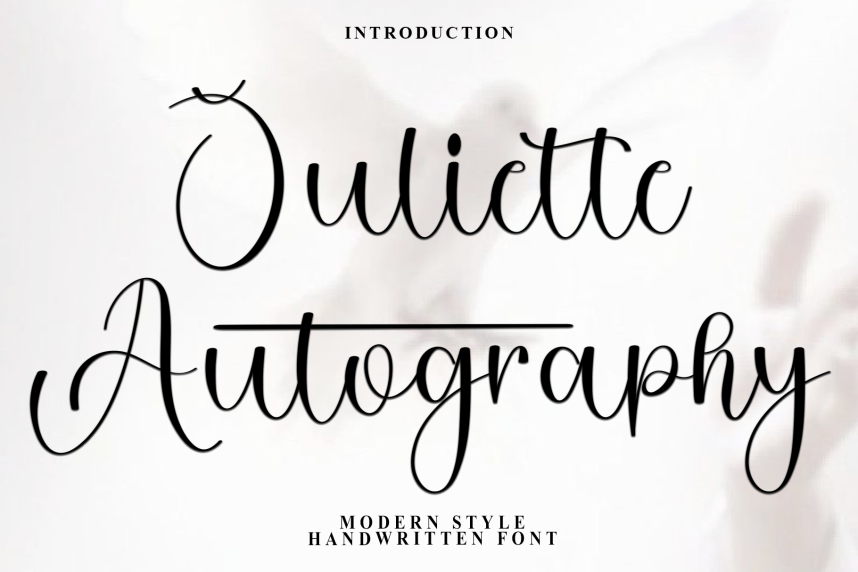 Juliette Autography – Natural Script Handwritten Font - Befonts
