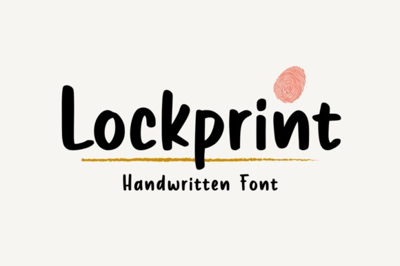 Locksmith Font Lockprint Font - Befonts