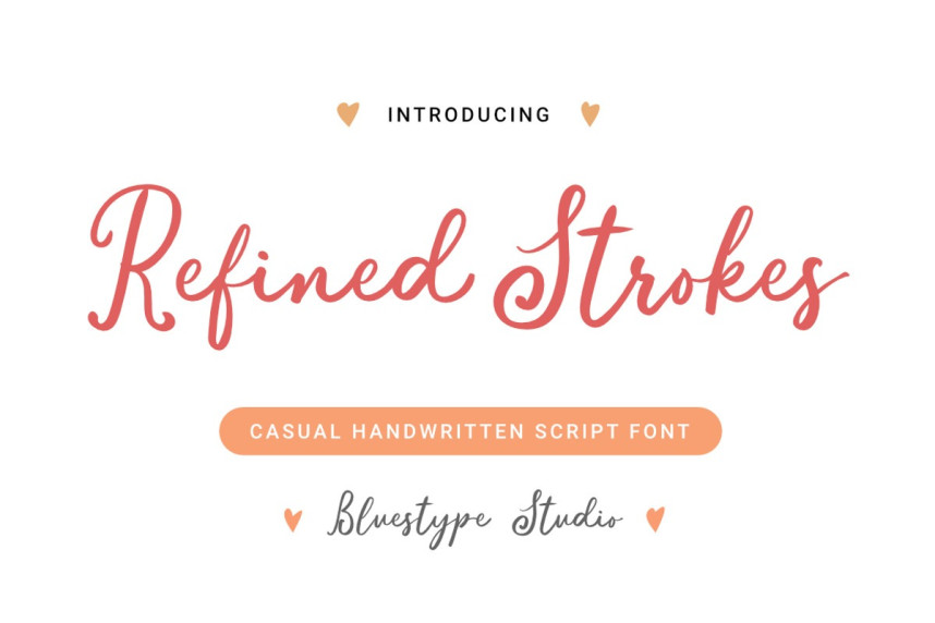 Refinement Font Refined Strokes Font - Befonts