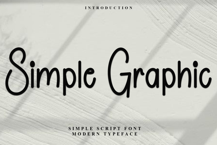 Simple Graphic Handmade Font - Befonts