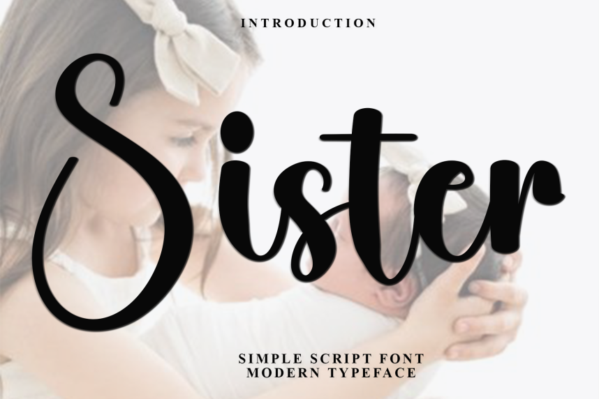 Sister – Natural Script Handwritten Font - Befonts