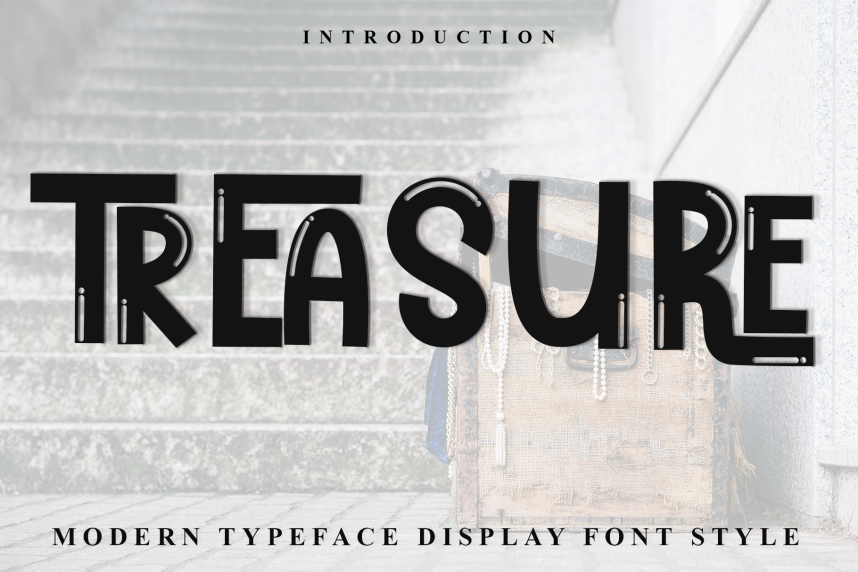 Treasure Display Font - Befonts
