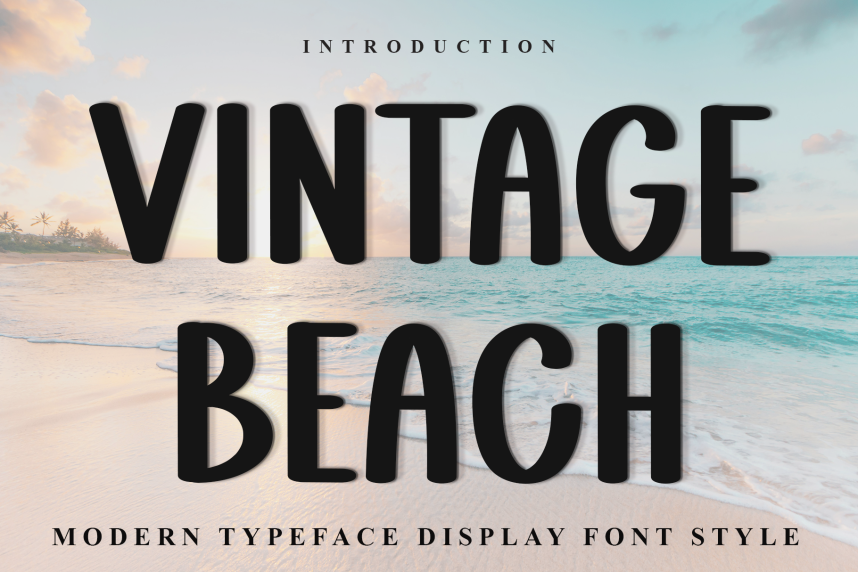 Vintage Beach – Playful Style Font - Befonts