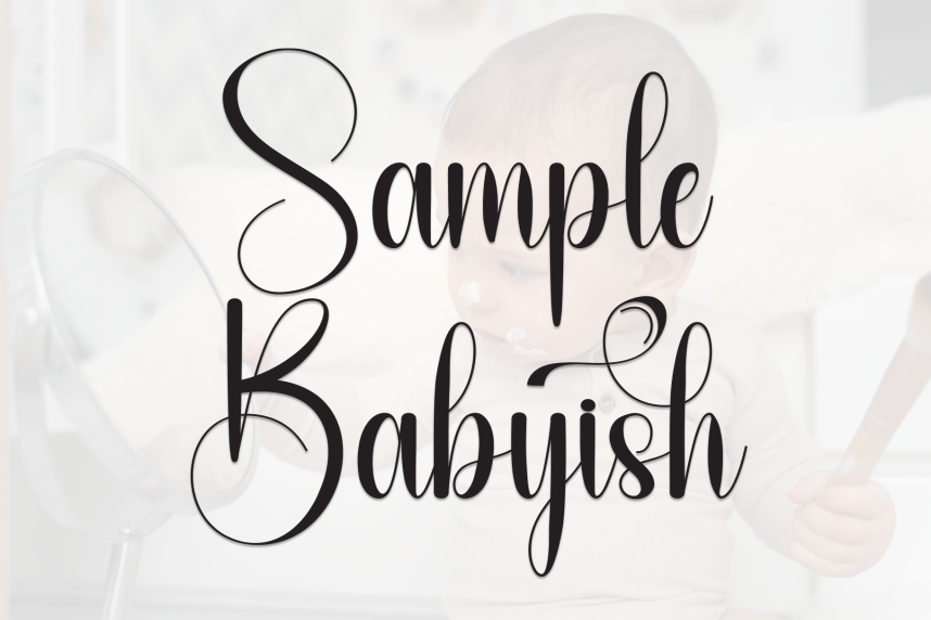 Sample Babyish – Creative Handwritten Font - Befonts