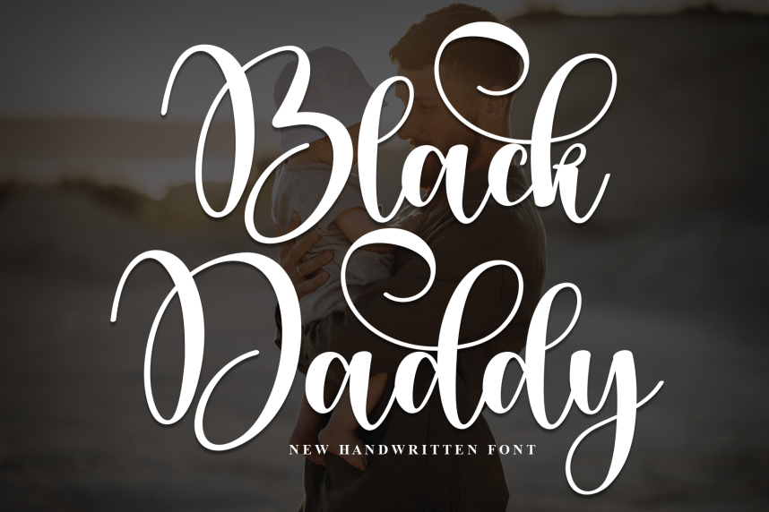 Black Daddy – Stylish Handwritten Script Font - Befonts