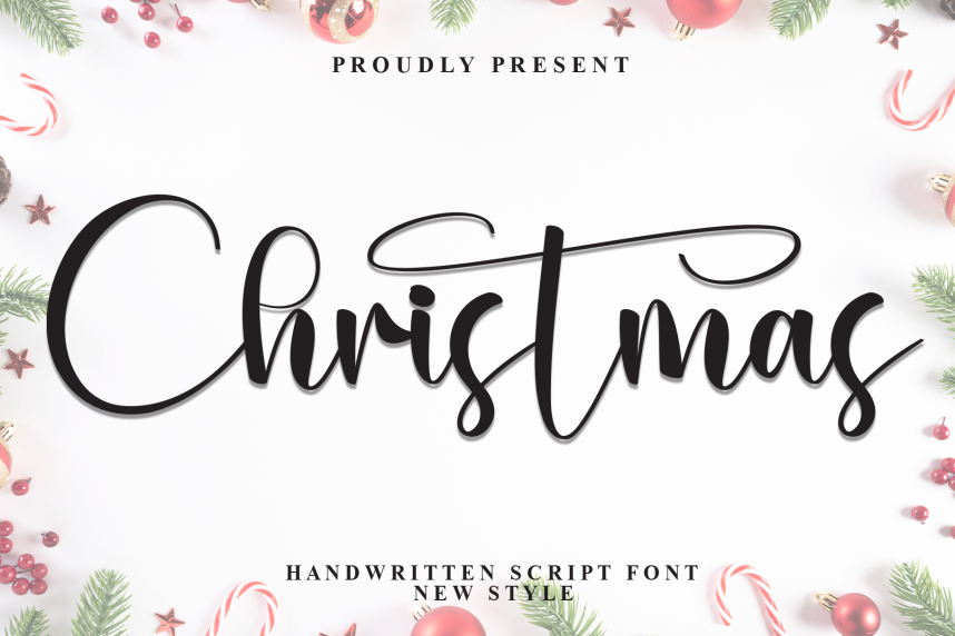 Christmas – Luxury Handwritten Script Font - Befonts