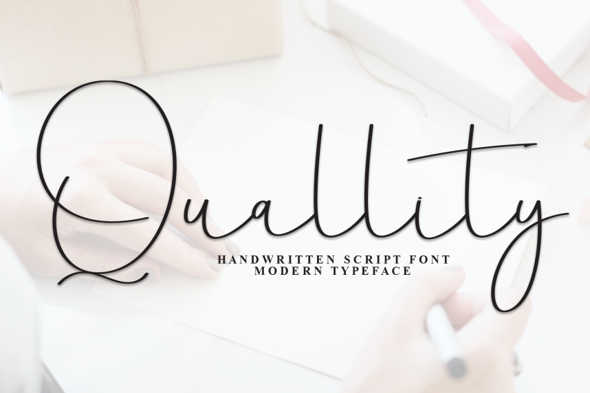 Quallity - Simple Handwritten Font - Befonts