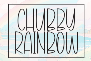 Chubby Rainbow Handmade Font