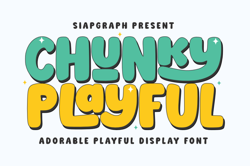 Chunky Playful Font - Befonts