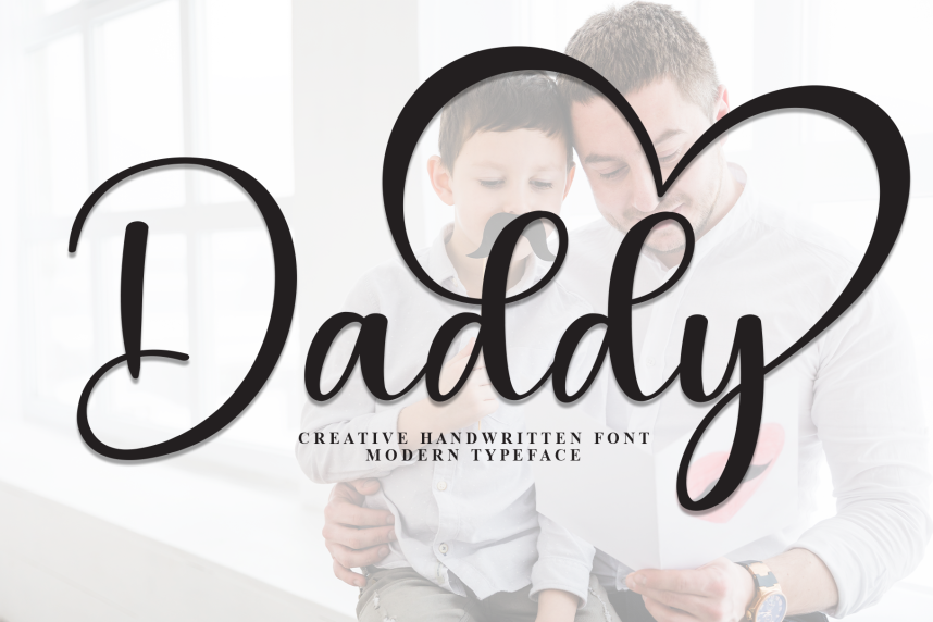 Daddy – Luxury Handwritten Script Font - Befonts