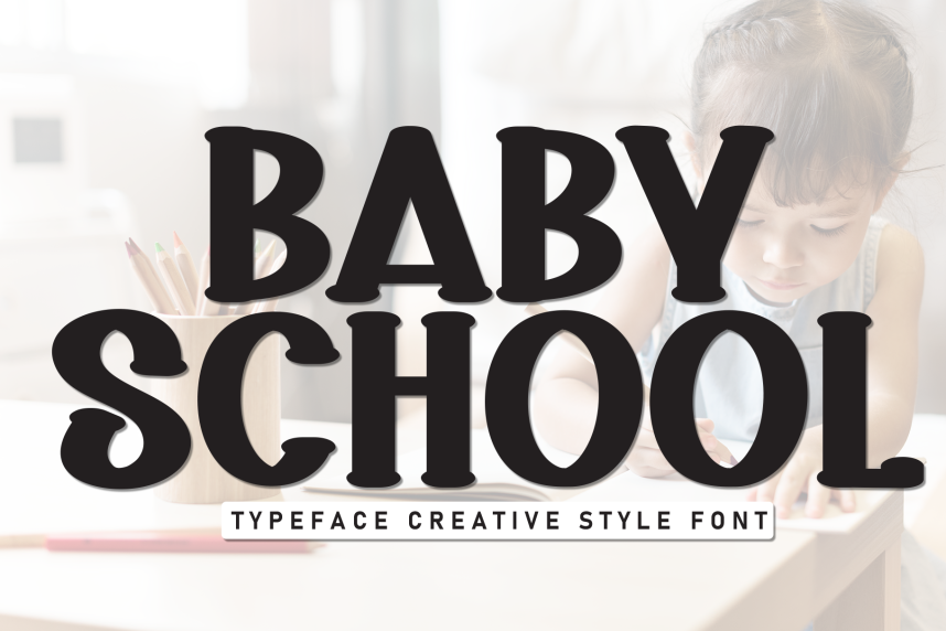 Baby School Script Font - Befonts