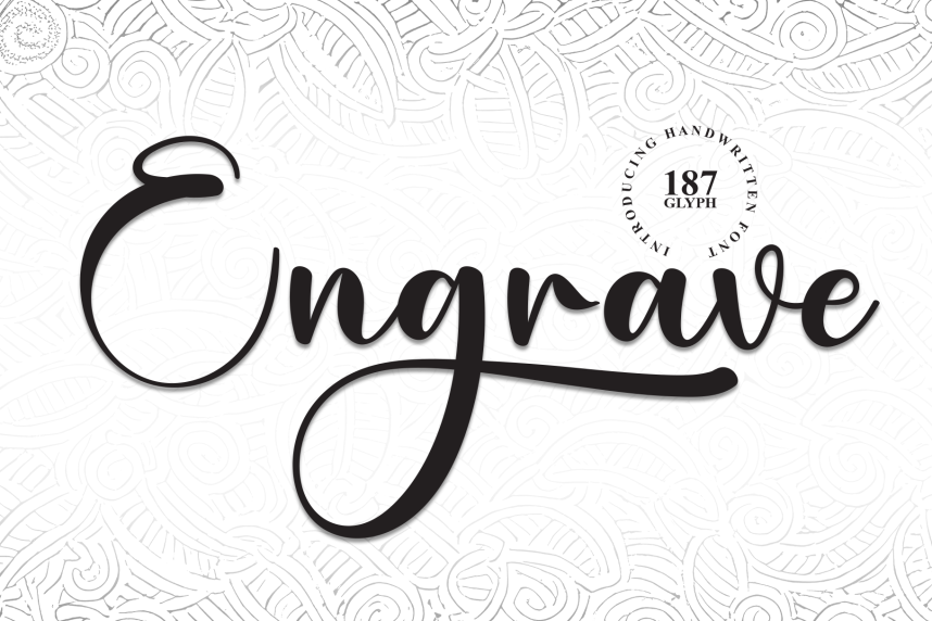 Engraved Script Classic Engrave Script Font - Befonts