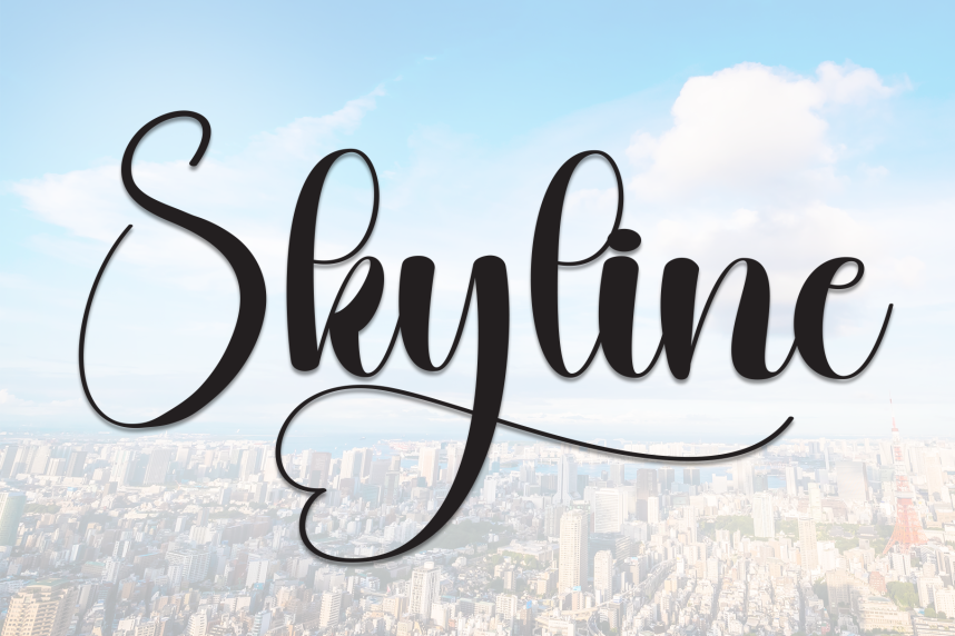Skyline Script Font