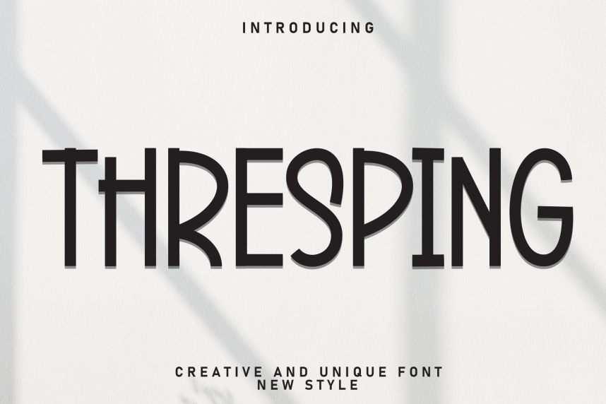 Thresping Playful Font - Befonts