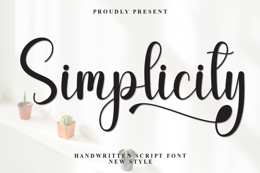Simplicity Handwritten Font - Befonts