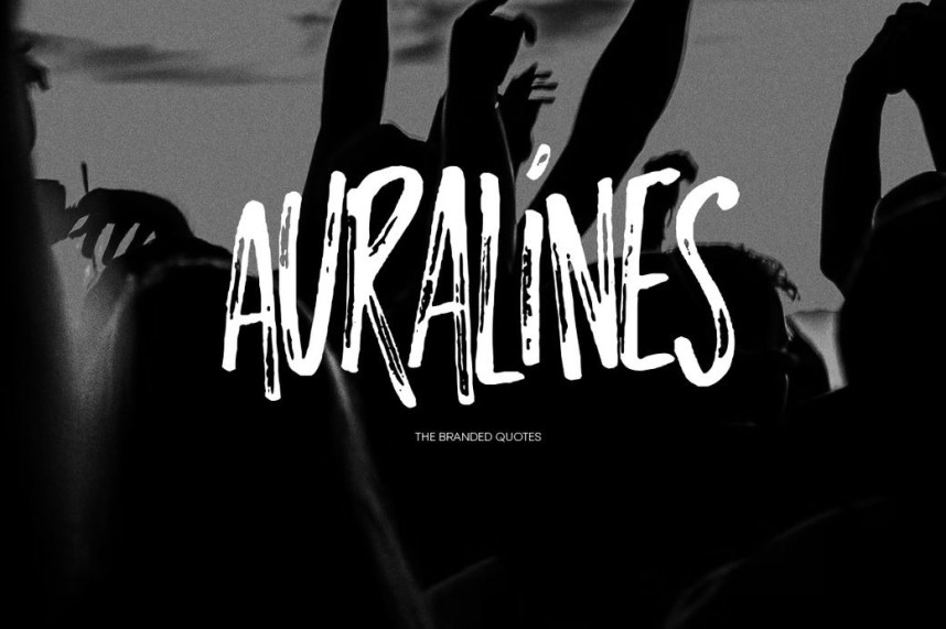 Auralines Brush Font - Befonts