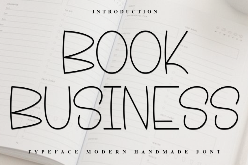 Book Business Handwritten Font - Befonts
