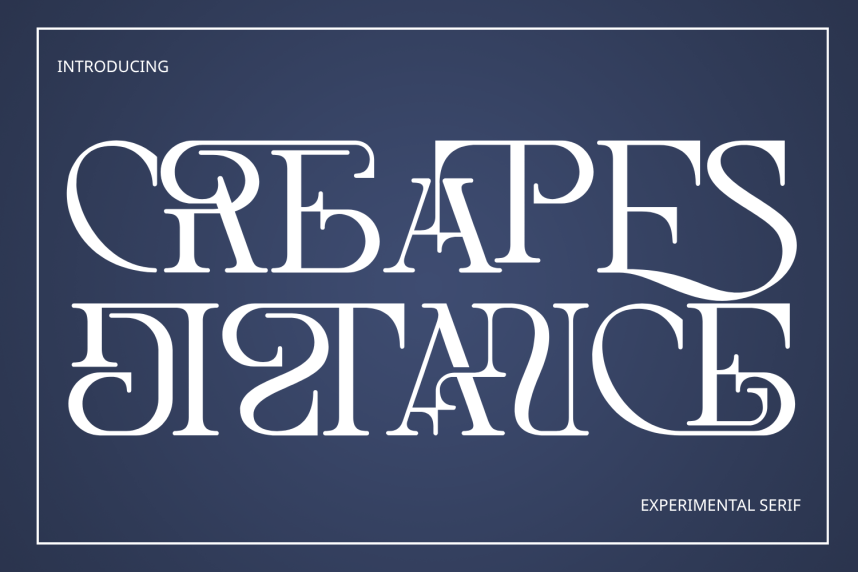 Creates Distance - Vintage Luxury Font - Befonts
